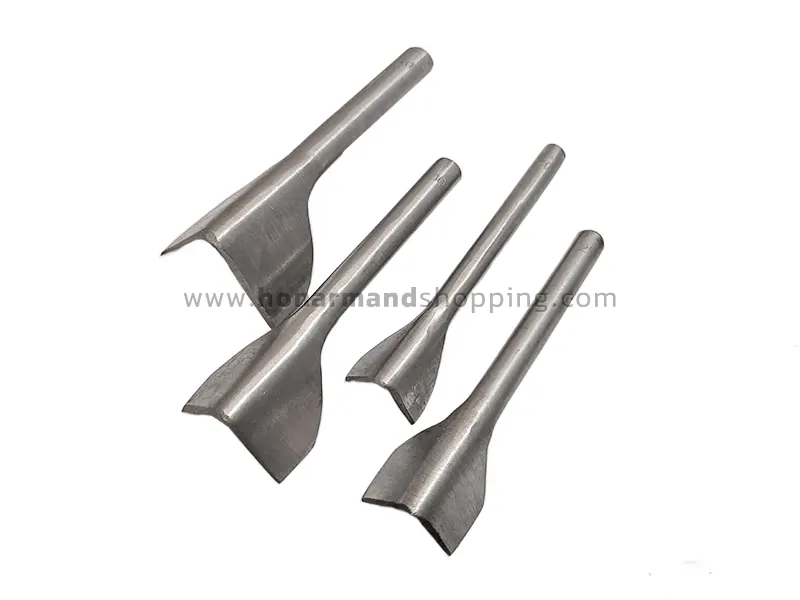 سنبه کات 90 درجه چرم مجموعه 4 عددی