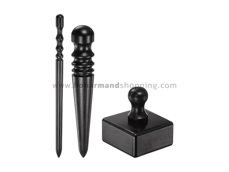 آرمیتاژ سه تکه پرداخت لبه چرم چوب آبنوس