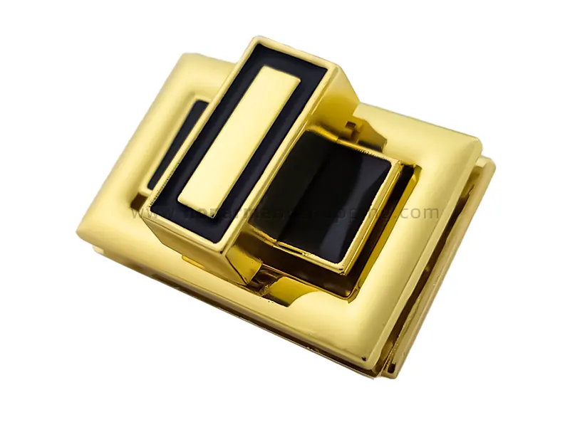 قفل کیف مدل پیچک رنگ طلایی مشکی