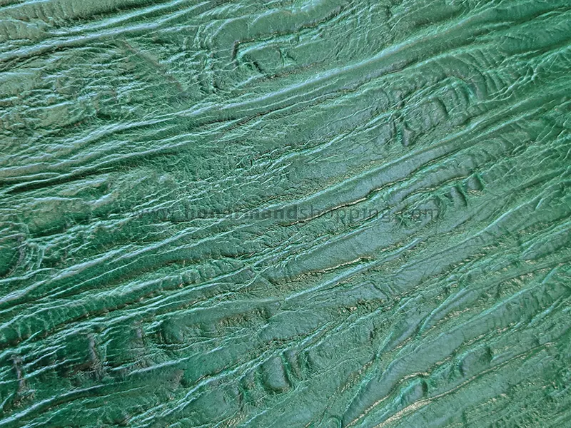 چرم گاوی طرح پوست درختی رنگ سبز