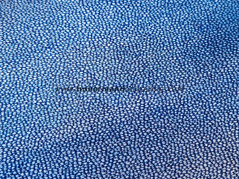 چرم گوسفندی طرح رنگدانه ای رنگ آبی سفید