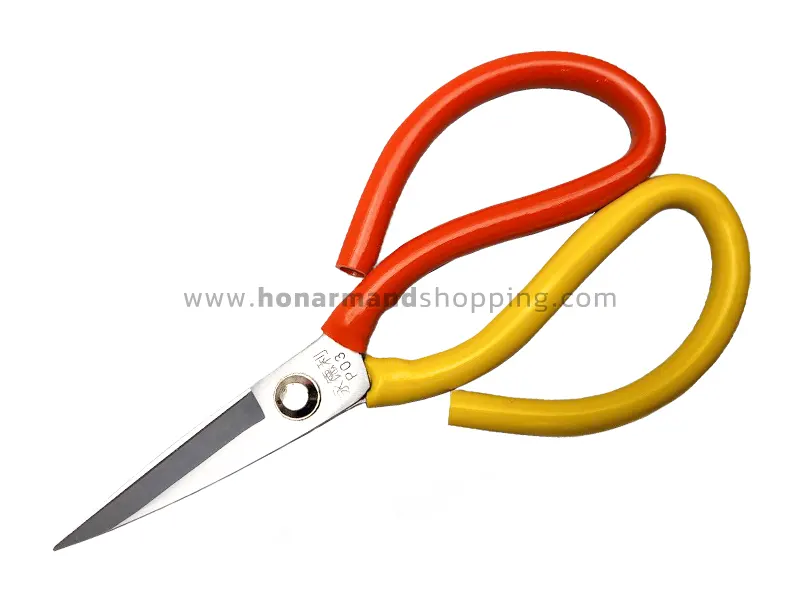 قیچی تمام فلزی دسته دورنگ کد P03