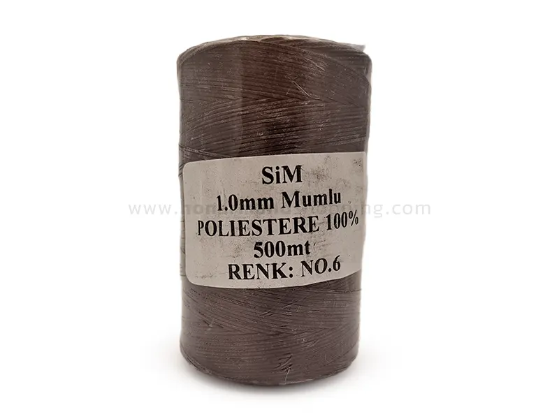 دوک نخ موم دار سیم (SIM) سایز 1 رنگ قهوه ای