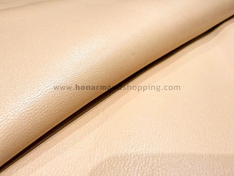 چرم بزی طرح ناپا رنگ کرم