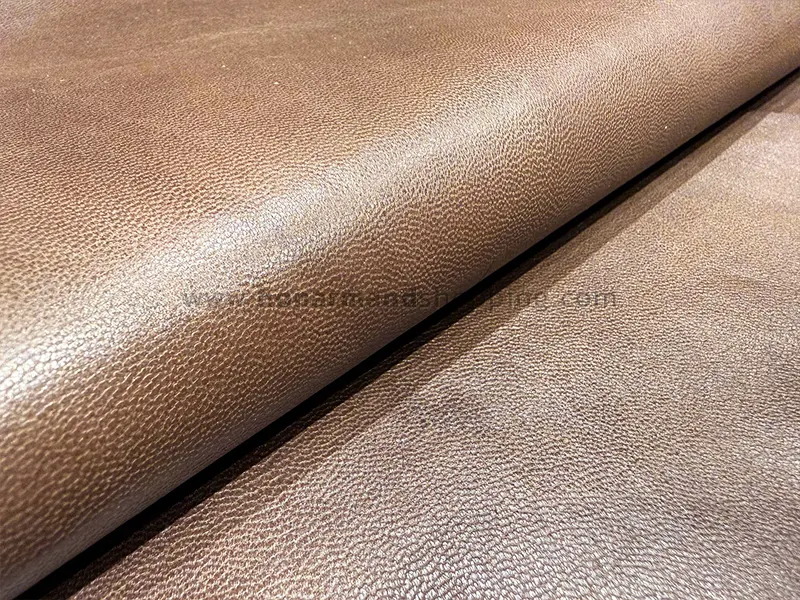 چرم بزی طرح ناپا رنگ قهوه ای روشن