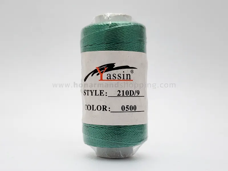 قرقره نخ ابریشم YASSIN رنگ سبز (وارداتی)
