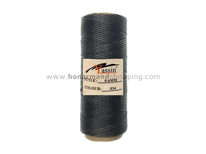 دوک نخ YASSIN رنگ طوسی تیره (وارداتی) کد 034