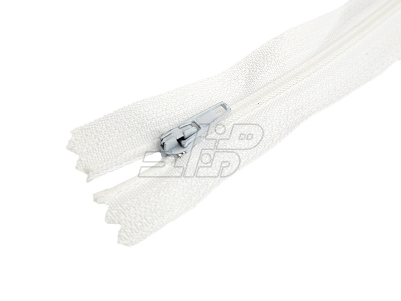 زیپ پلاستیکی 20 سانتی رنگ سفید