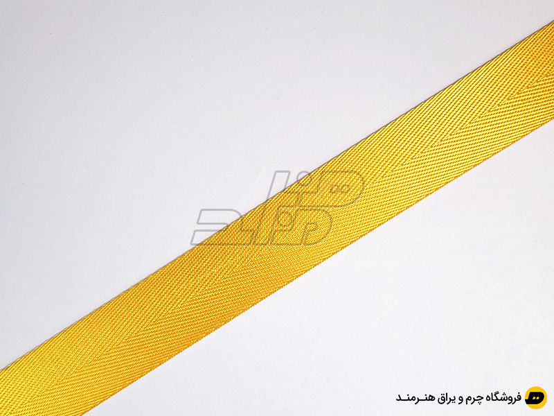 بند برزنت ساتن خارجی رنگ زرد