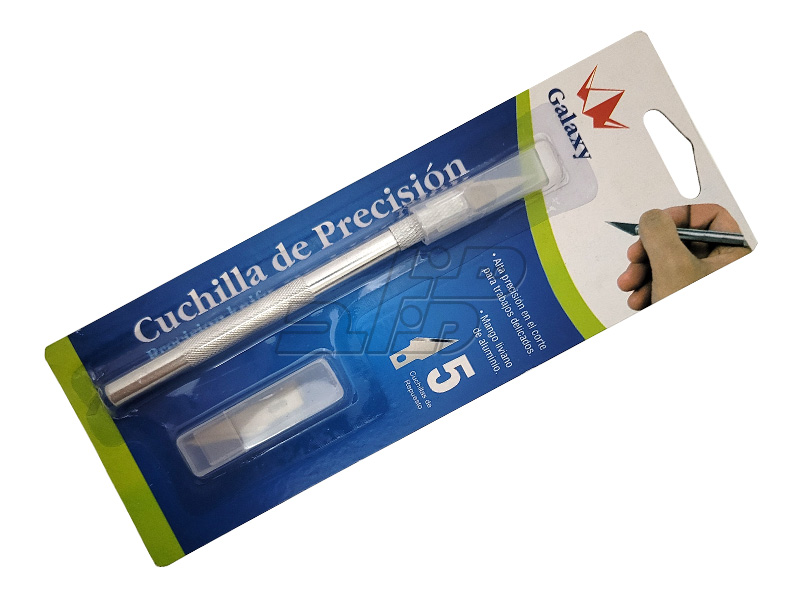 کاتر قلمی همراه با 5 عدد تیغه یدک