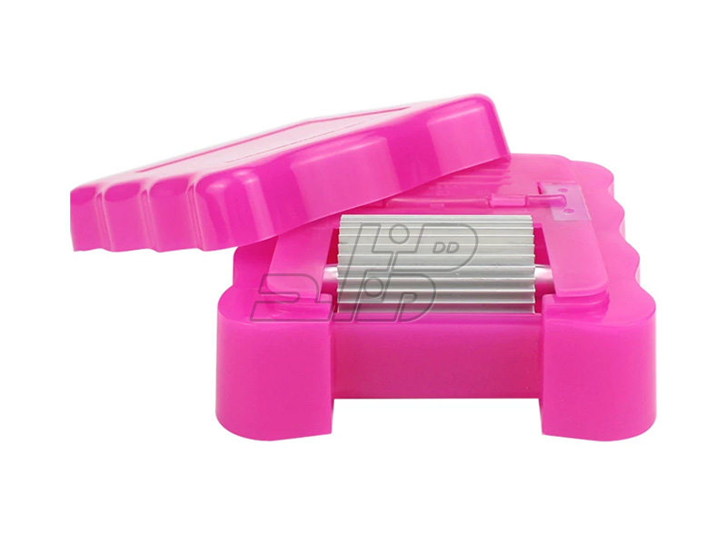 ظرف رنگ بلبرینگ دار سایز بزرگ رنگ صورتی