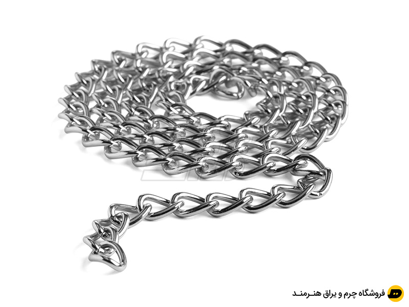 زنجیر فلزی 1 متری رنگ نیکل