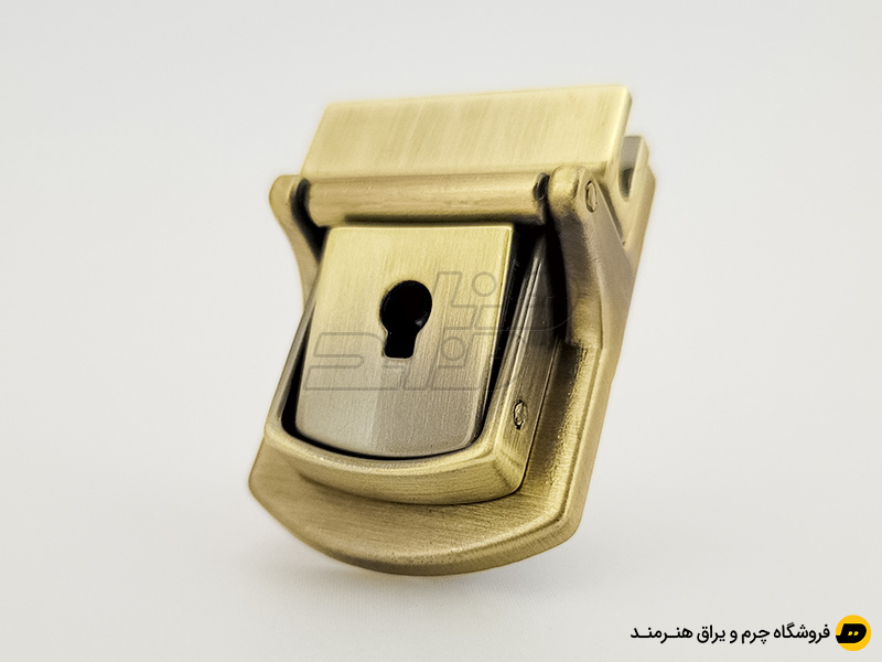قفل کلیدی قرقره‌ ای رنگ زردقلم