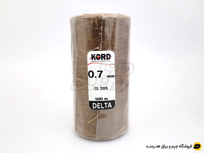 دوک نخ موم دار کورد (KORD) سایز 0.7 رنگ عسلی کد 205