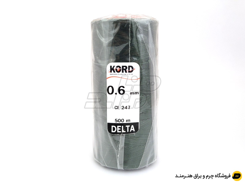 دوک نخ موم دار کورد (KORD) سایز 0.6 رنگ سبز تیره کد 247