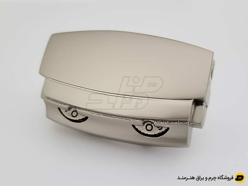 قفل دو رمز 5 سانت رنگ نیکل مات