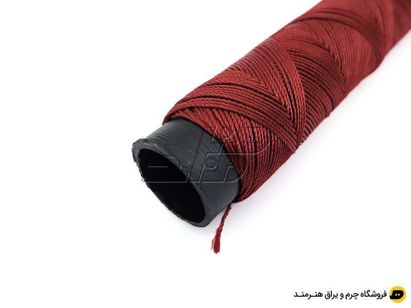 قرقره نخ ابریشم رنگ عنابی