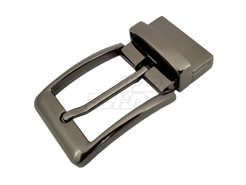 سگک کمربند زبانه دار  مدل چرخشی رنگ دودی براق سایز 3.5