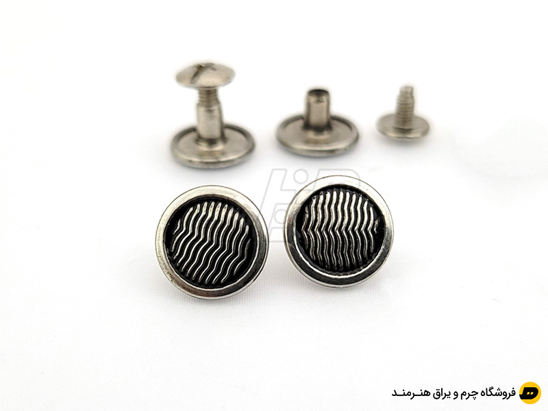 پیچ کمربند طرح موجدار رنگ نیکل