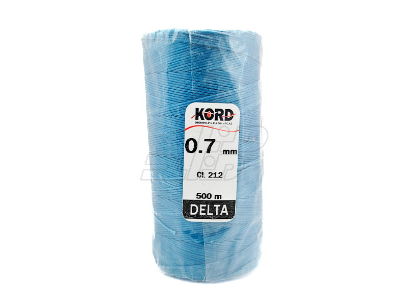 دوک نخ موم دار کورد (KORD) سایز 0.7 رنگ آبی روشن کد 212