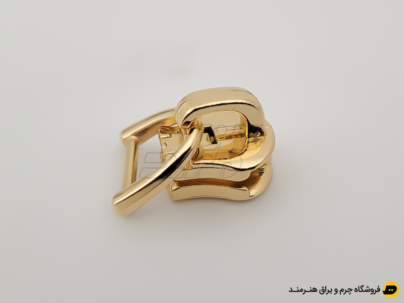 سرزیپ چرم خور پشت فنردار مناسب زیپ فلز سایز 5 رنگ لایت