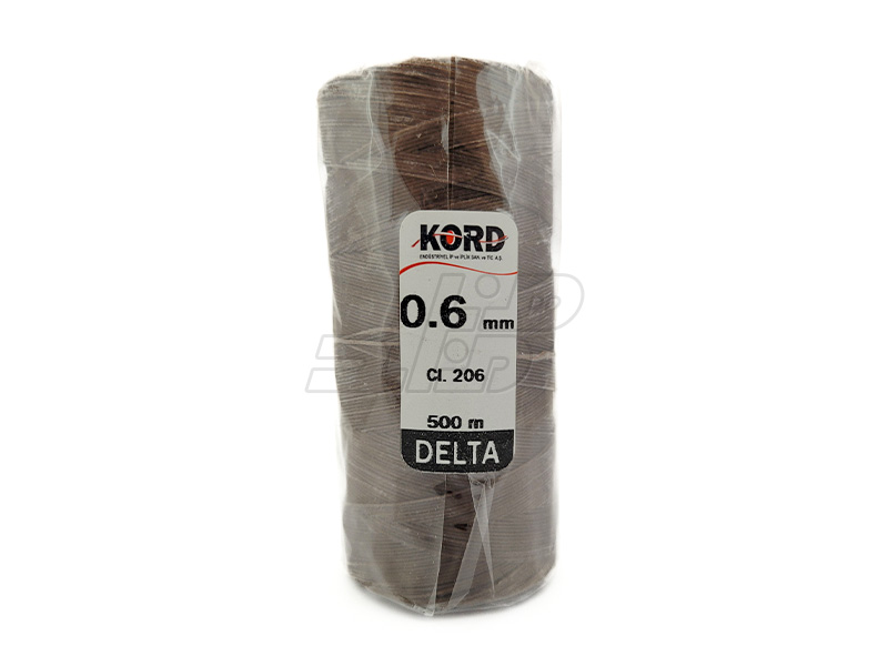 دوک نخ موم دار کورد (KORD) سایز 0.6 رنگ قهوه ای کد 206