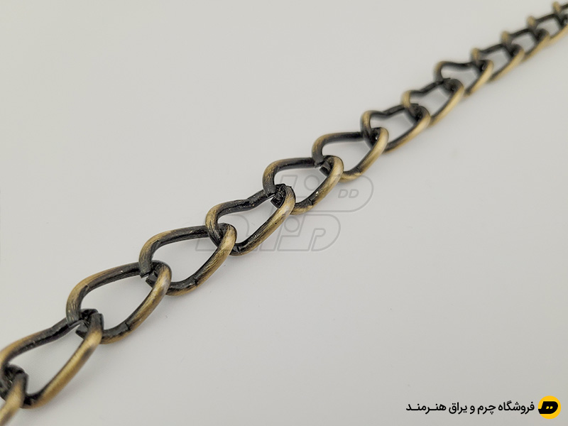 زنجیر فلزی 1 متری رنگ زردقلم