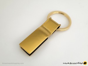جاسوئیچی رنگ طلایی با حلقه