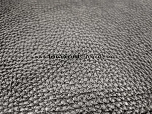 چرم طبیعی گاوی طرح فلوتر رنگ مشکی (تکه ای)