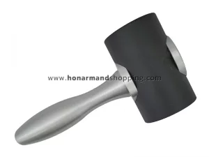 چکش تفلون دوطرفه دسته استیل رنگ مشکی