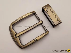 سگک کمربند زبانه دار رنگ زردقلم سایز 4