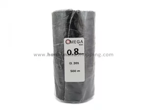 دوک نخ موم دار امگا (OMEGA) سایز 0.8 رنگ مشکی کد 201