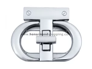قفل کیف زنانه مدل پیچکی رنگ نیکل