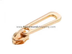 سرزیپ وسط بیضی کشیده سایز ۶ رنگ لایت مناسب زیپ پلاستیک