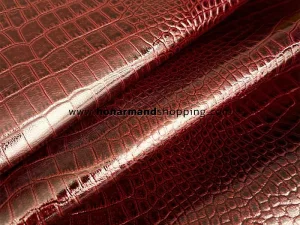 چرم سوپر بزی ورنی رنگ قهوه ای