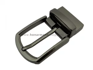 سگک کمربند زبانه دار مدل چرخشی رنگ دودی مات  سایز 3.5
