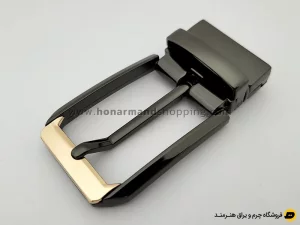 سگک کمربند زبانه دار چرخشی رنگ دودی سایز 3.5