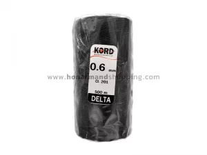 دوک نخ موم دار کورد (KORD) سایز 0.6 رنگ مشکی کد 201