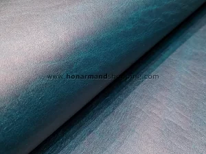 چرم گاوی طرح افکت ساده رنگ آبی