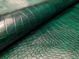 چرم وکیوم گاوی روکو افکت رنگ سبز زمردی