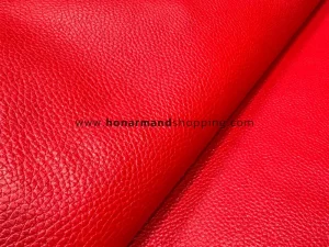 چرم گاوی طرح فلوتر رنگ قرمز