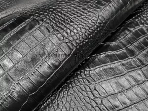 چرم بزی طرح روکو رنگ مشکی