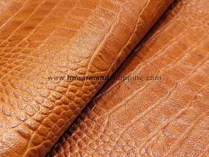 چرم بزی طرح روکو رنگ عسلی