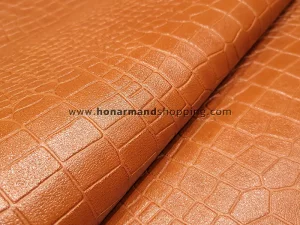 چرم بزی طرح پریما رنگ عسلی