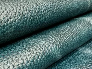 چرم گاوی طرح فلوتر رنگ سبز آبی