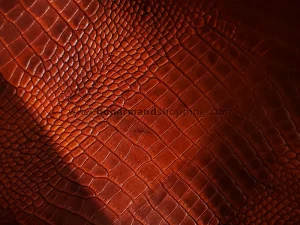 چرم گاوی طرح روکو رنگ آجری