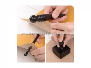 آرمیتاژ سه تکه پرداخت لبه چرم چوب آبنوس
