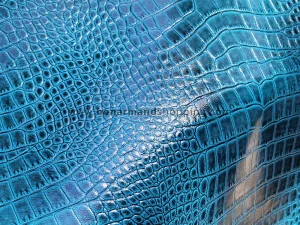 چرم بزی ورنی وکیوم طرح روکو رنگ آبی