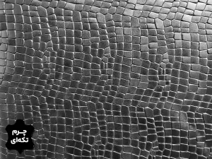 چرم تکه ای گاوی طرح سنگی رنگ مشکی