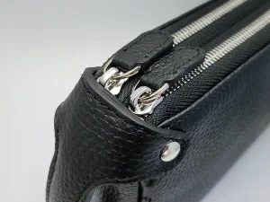 کیف دستی (پاسپورتی) مردانه چرم طبیعی مدل دو زیپ